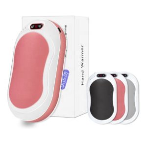 New Christmas Gift Temperature Display USB Vibration Massage Flashlight Charging Hand Warm Baby Power Bank for iphone 12