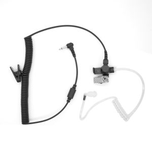 Walkie Talkie Acoustic Tube Earpiece 1Pin One Way Headset  Speaker Mics