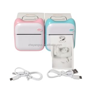 2022 Portable Phone Connect Wireless Study Thermal 57x30mm Rechargeable Handheld Inkless Mini Printer Portable