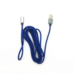 Mobile Phone Nylon Braided Data Charger Fast Charging Micro Usb Cable With 1M 2M 3M