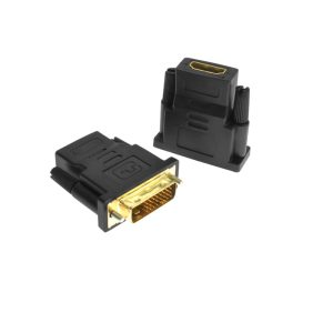 Support 1080p Golden Plated DVI to HD  Converter Adapter  DVI-D Dual Link 24+1 Pin Male to HD 15 Female for HDTV TV