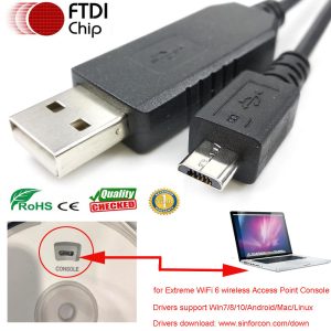 USB to Micro USB TTL Serial Cable for Extreme Network WiFi 6 AP Console Cable ACC WiFi MICRO USB