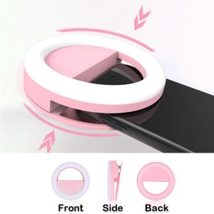 Mini RGBW Highlight Rechargeable Portable Live Phone Selfie Fill Light Clip on Light Led Rgb Ring Light