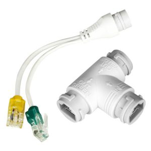 POE Splitter Adapter 1 to 2, Ethernet Poe Splitter Connector Adapter,Compatible With Cat5 ,Cat5e, Cat6, Cat7 Cables