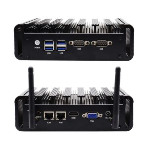 Eglobal 8th Gen Core I3 8130U Fanless Mini Pc with 32GB DDR4 Dual Lan Port and 2xRS232 COM Compact Pc