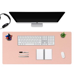 Double-sided Mouse Pad Oversized Desk Pad Notebook Computer Mat Keyboard Writing Desk Pad Desktop PU Mat