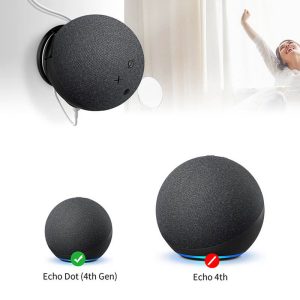 Wall Mount Hanger Holder for Amazon Echo Dot 4th Generation Smart Home Speaker Space-saving Stand